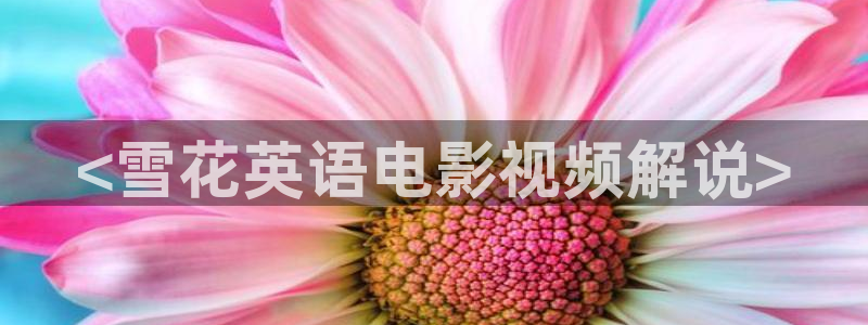 湖北宜昌西瓜：<雪花英语电影视频解说>
